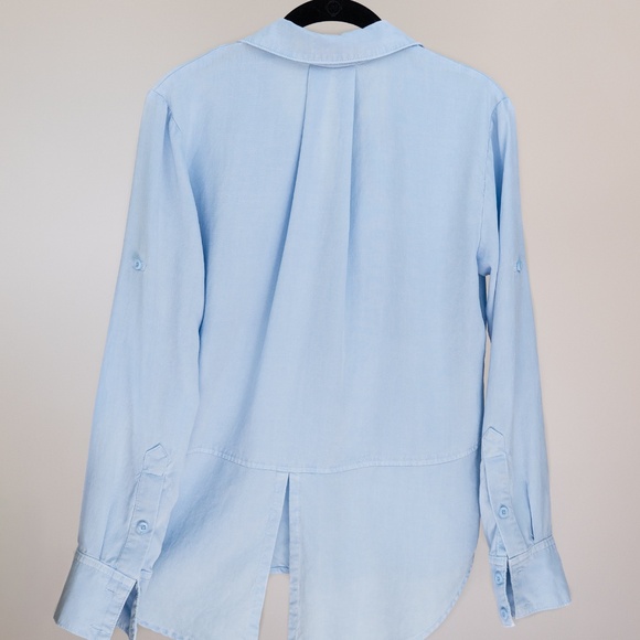 Bella Dahl Light Blue Button Up Shirt Soft Tencel | Size XS | NWT - Picture 2 of 4